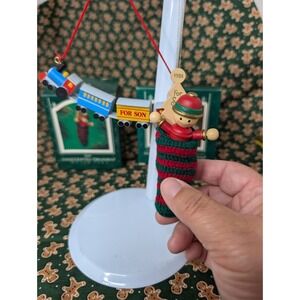 Hallmark For Son 1986 And‎ 1987 Ornaments With Box Train Stocking